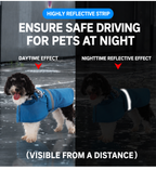 UTONPET Reflective Waterproof Pet Rain Jacket, No Blocked Vision Easy Put On Outdoor Rainwear for Cats & Dogs