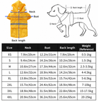 UTONPET Reflective Waterproof Pet Rain Jacket, No Blocked Vision Easy Put On Outdoor Rainwear for Cats & Dogs