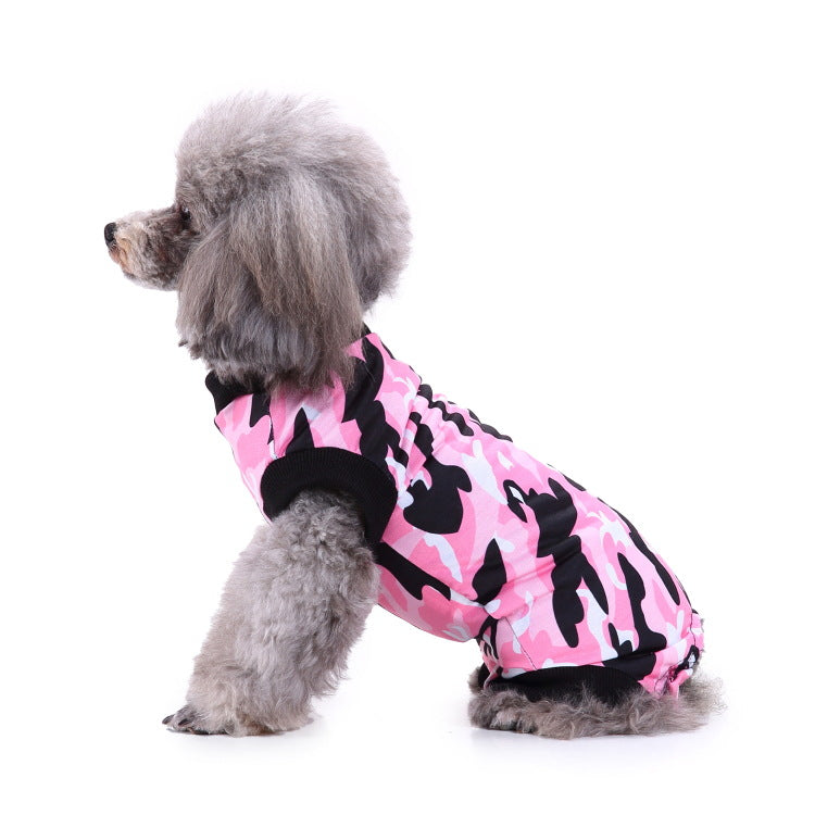 UNTOPET Breathable Thin Pet Sterilization Recovery Suit, Post Surgery Wound Care Clothes for Dogs & Cats