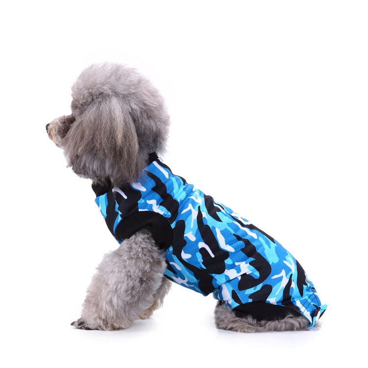 UNTOPET Breathable Thin Pet Sterilization Recovery Suit, Post Surgery Wound Care Clothes for Dogs & Cats